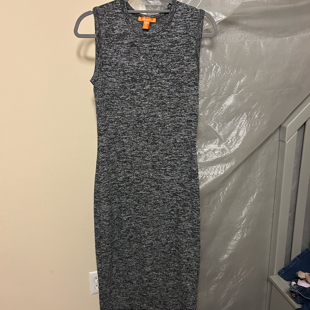 Joe Fresh Gray Sleeveless Sheath Dress